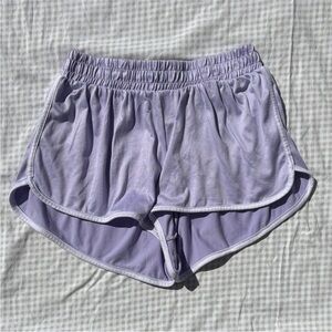 Vintage Athletic Shorts Women Medium Lavender Purple Lilac